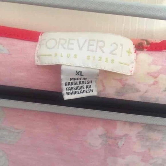 Cute Floral Forever 21+ top XL - Picture 2 of 2